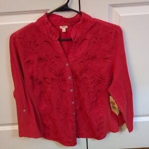 Reba Embroidered  Anesia Shirt
